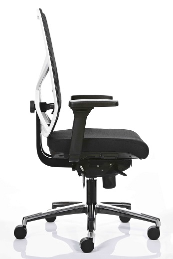 Wize Office react npr1813 mesh ergonomische bureaustoel - witte rugleuning(5)