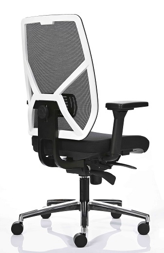 WizeOffice_React_bureaustoel_mesh_netrug_wit frame