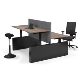 Flex 3 | Elektrisch zit-sta duo benchbureau met wang | Flexaro