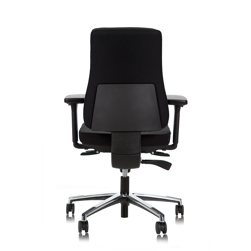 wize_office_react_npr 1813 bureaustoel_zwart_gepolijst