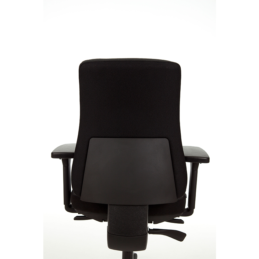 wize_office_react_npr 1813 bureaustoel_zwart_gepolijst