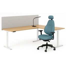 S-line | Zit-Sta Hoekbureau - Ergonomisch - Elektrisch | Flexaro