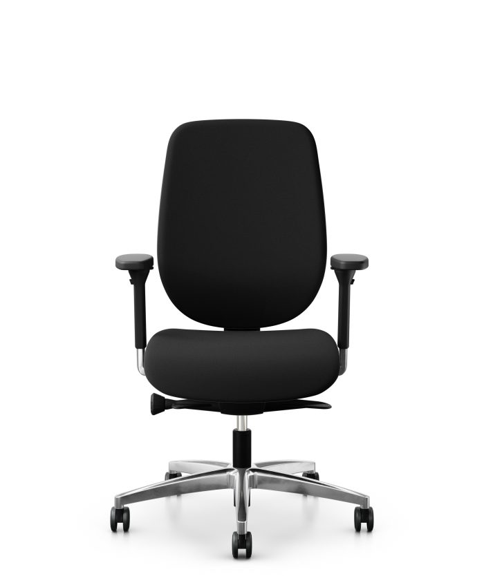 Giroflex 353-4529 bureaustoel zwart gepolijst voetenkruis 0CVAXS_front