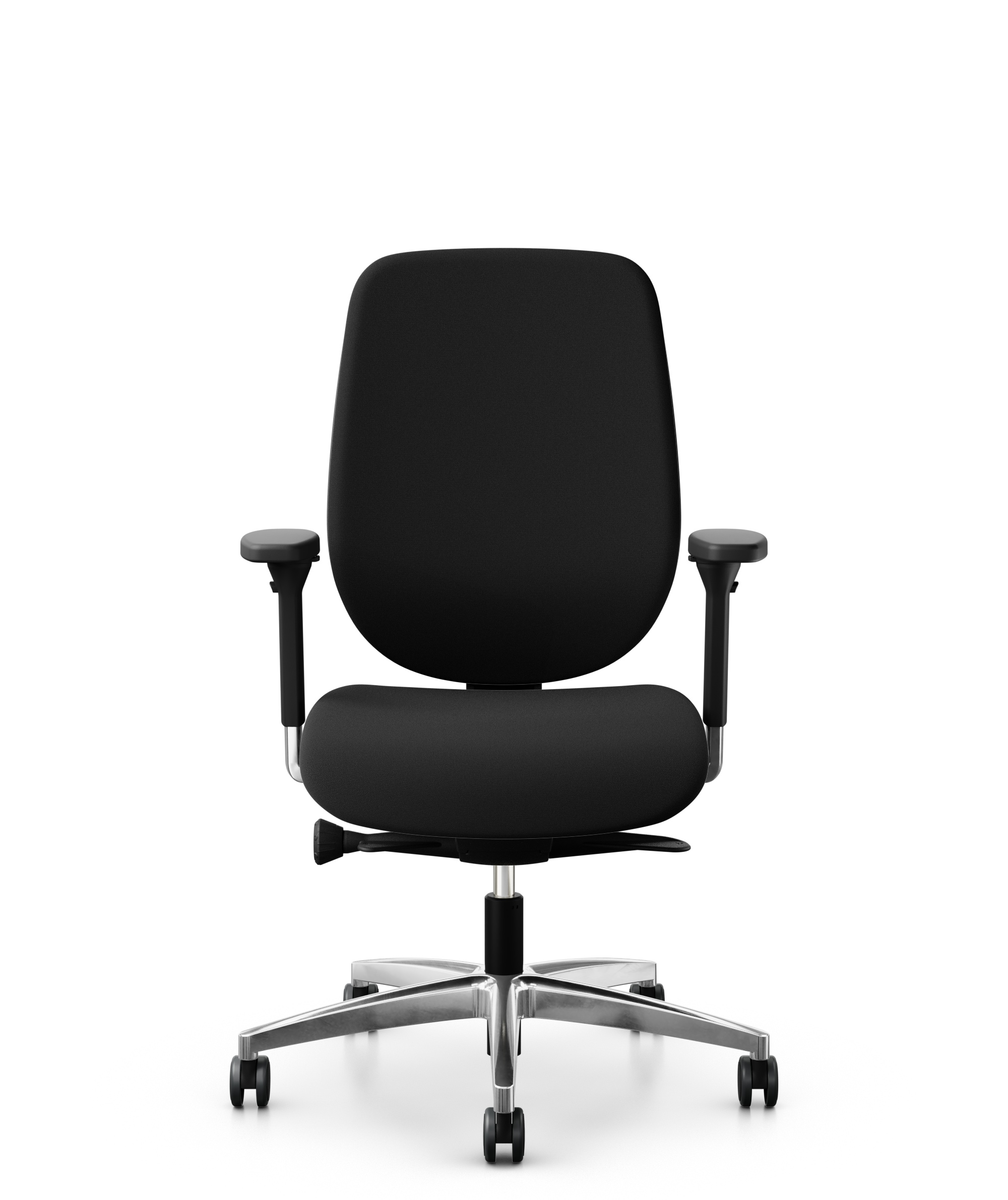 Giroflex 353-4529 bureaustoel zwart gepolijst voetenkruis 0CVAXS_front