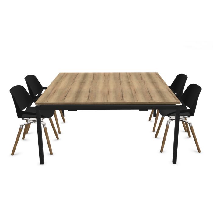 Atrio nova four Vergadertafel vierkant 160x160cm