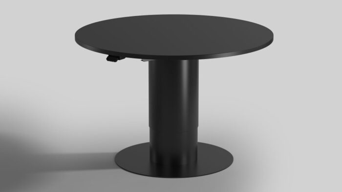 Nordic Office Stream Single Round Column sta vergadertafel